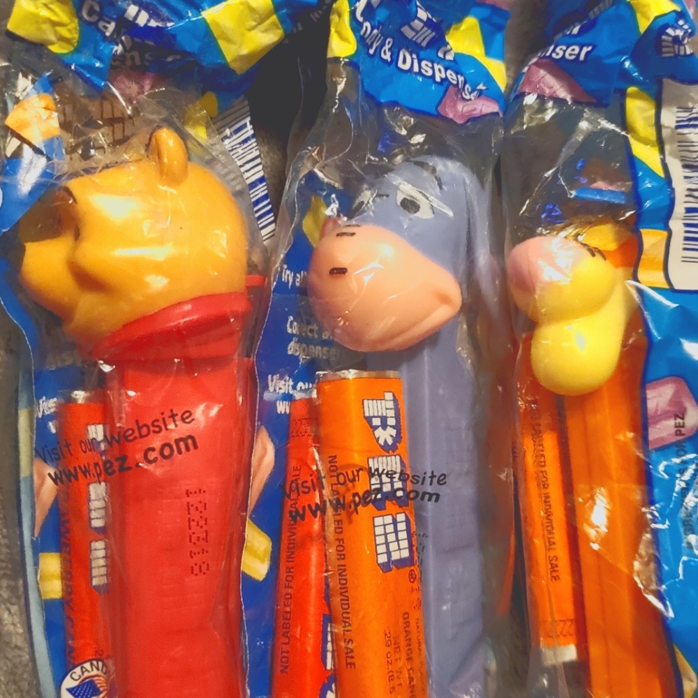 Pez dispenser set Of 3 Pooh characters